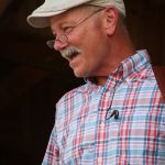 Fred Travers with Seldom Scene at the August Gettysburg Bluegrass Festival - photo by Frank Baker