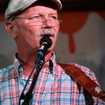 Fred Travers with Seldom Scene at the August Gettysburg Bluegrass Festival - photo by Frank Baker