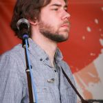 Aaron Ramsey with Mountain Heart at the August Gettysburg Bluegrass Festival - photo by Frank Baker