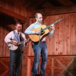 Rob McCoury and Cody Kilby with The Travelin' McCourys at the August Gettysburg Bluegrass Festival - photo by Frank Baker