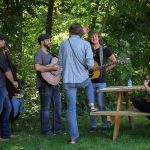 Mountain Heart warming up at the August Gettysburg Bluegrass Festival - photo by Frank Baker