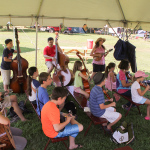 Kids Academy at the August 2015 Gettysburg Bluegrass Festival - photo by Frank Baker