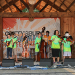Kids Academy at the August 2015 Gettysburg Bluegrass Festival - photo by Frank Baker