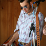 Chad Graves with The Hillbenders at Gettysburg (May 20, 2012) - photo by Frank Baker