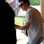 Mark Cassidy with The Hillbenders at Gettysburg (May 20, 2012) - photo by Frank Baker
