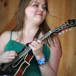 Jenni Lyn Gardner with Della Mae at Gettysburg (May 20, 2012) - photo by Frank Baker