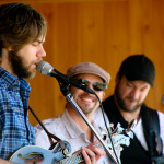 Aaron Ramsey sings one with Mountain Heart at Gettysburg (May 17, 2012) - photo by Frank Baker