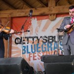 Nicky Sanders and Mike Gugino with Steep Canyon Rangers at Gettysburg 2013 - photo by Frank Baker