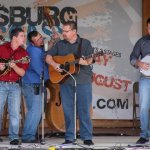 Junior Sisk & Rambler\'s Choice at the August 2013 Gettysburg Bluegrass Festival - photo by Frank Baker