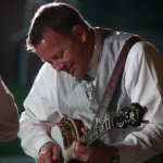 Rick Spinney with The Spinney Brothers at the August 2013 Gettysburg Bluegrass Festival - photo by Frank Baker
