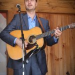 Josh Williams with Rhonda Vincent at the August 2013 Gettysburg Bluegrass Festival - photo by Frank Baker