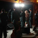 Rhonda Vincent & the Rage at the August 2013 Gettysburg Bluegrass Festival - photo by Frank Baker