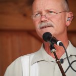 Fred Travers with Seldom Scene at the August 2013 Gettysburg Bluegrass Festival - photo by Frank Baker