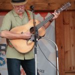 Dudley Connell with Seldom Scene at the August 2013 Gettysburg Bluegrass Festival - photo by Frank Baker