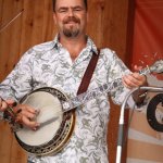 Rob McCoury with Travelin' McCourys at the August 2013 Gettysburg Bluegrass Festival - photo by Frank Baker