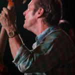 Mike Fleming with The Steeldrivers at the August 2013 Gettysburg Bluegrass Festival - photo by Frank Baker