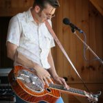 Chad Graves with The Hillbenders at Gettysburg (August 2012) - photo by Frank baker