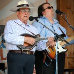 Bobby Osborne and BoJ Osborne at Gettysburg (August 2012) - photo by Frank Baker