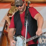 Barry Abernathy with Mountain Heart at Gettysburg (August 2012) - photo by Frank Baker