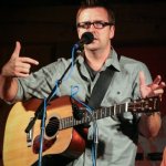 Tim Shelton with NewFound Road at Gettysburg (August 2012) - photo by Frank Baker