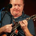 Lou Reid with Seldom Scene at Gettysburg (August 2012) - photo by Frank Baker