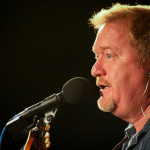 Lou Reid with Seldom Scene at Gettysburg (August 2012) - photo by Frank Baker