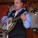 Chris Hill with Feller & Hill at the 2013 August Gettysburg Bluegrass Festival - photo © Frank Baker