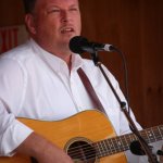 Mark Poe with Feller & Hill at the 2013 August Gettysburg Bluegrass Festival - photo © Frank Baker