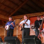 The Gibson Brothers at the 2013 Spring Gettysburg Bluegrass Festival, with Jesse Cobb as guest mandolinist - photo by Frank Baker