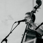 Travis Book with Infamous Stringdusters at the 2013 Grand Targhee Bluegrass Festival - photo © Jason Lombard