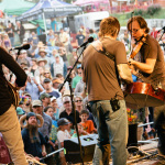 Infamous Stringdusters at the 2013 Grand Targhee Bluegrass Festival - photo © Jason Lombard