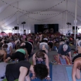 Yoga to a live band at Grey Fox 2013 - photo by Tara Linhardt