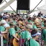 Bluegrass Academy for Kids students at Grey Fox 2013 - photo by Tara Lindhardt