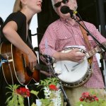 Nora Jane Struthers with her dad, Alan, at Grey Fox 2013 - photo by David Moultrup