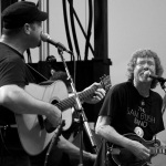 Stephen Mougin and Sam Bush at Grey Fox 2015 - photo by Tara Linhardt