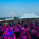 Purple haze over the audience for Red Knuckles & The Trailblazers at Grey Fox 2015 - photo by Tara Linhardt
