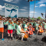 Kids Academy on stage at the 2015 Grey Fox Bluegrass Festival - photo by Dave Weilland