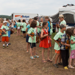 Kids Academy getting ready for the big show at the 2015 Grey Fox Bluegrass Festival - photo © Tara Linhardt