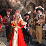 Rhonda Vincent & The Rage in their Halloween getups a few years ago
