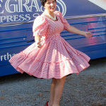 Rhonda Vincent as Wilma Lee Cooper for Halloween a few years ago