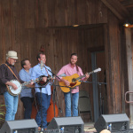 Terry Baucom & the Dukes of Drive at the Wayne Henderson Festival site in Grayson County, VA - photo by Teresa Gereaux