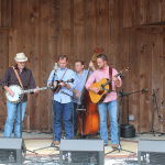 Terry Baucom & the Dukes of Drive at the Wayne Henderson Festival site in Grayson County, VA - photo by Teresa Gereaux