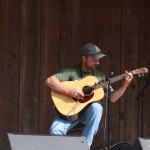 Competing on guitar at the Wayne Henderson Festival site in Grayson County, VA - photo by Teresa Gereaux