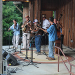 Wayne Henderson & Friends at the Wayne Henderson Festival site in Grayson County, VA - photo by Teresa Gereaux