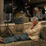 Catching a few Zzz's stageside at Houstonfest 2013 - photo by Andy Garrigue