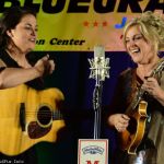 Lizzy Long and Rhonda Vincent at the 2014 New Years Bluegrass Festival - photo © Bill Warren