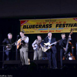 Gibson Brothers and Spinney Brothers share the stage at the 2015 Jekyll Island Bluegrass Festival - photo by Bill Warren