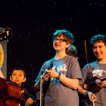 Kids Academy participants at the 2016 Joe Val Bluegrass Festival - photo © Tara Linhardt