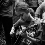 Kids Academy participants at the 2016 Joe Val Bluegrass Festival - photo © Tara Linhardt