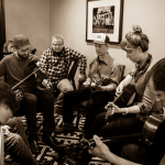 Old time jam at the 2016 Joe Val Bluegrass Festival - photo © Tara Linhardt